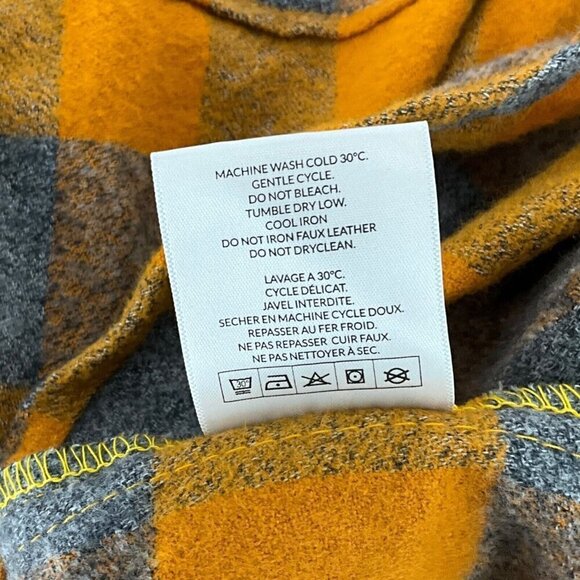 Maroon Bells Mens Campfire Shirt Size S Aspen Gold Check Long Sleeve Outdoor - Picture 11 of 12